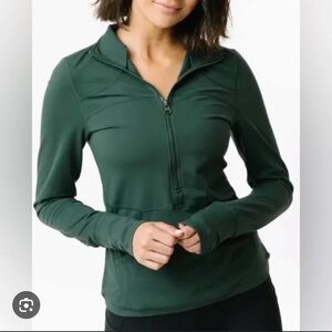 Women’s Forest Green Quarter-Zip Hoodie